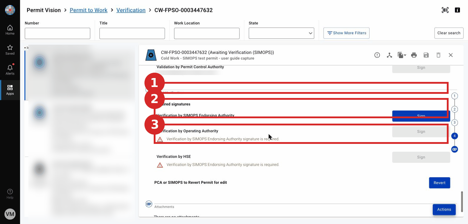 Endorsement is signed first; OA and HSE stay blocked until then.